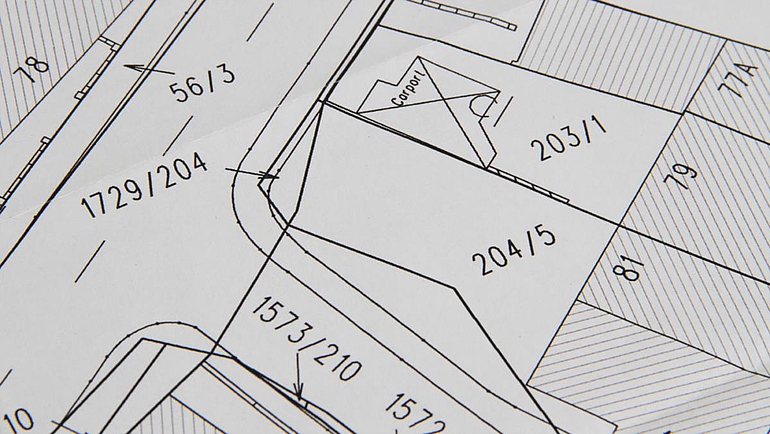 Flurkarte Vermessungsplan