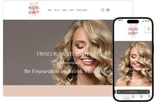 Friseur-Website von FirmenABC