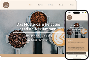 Website von FirmenABC für ein Café