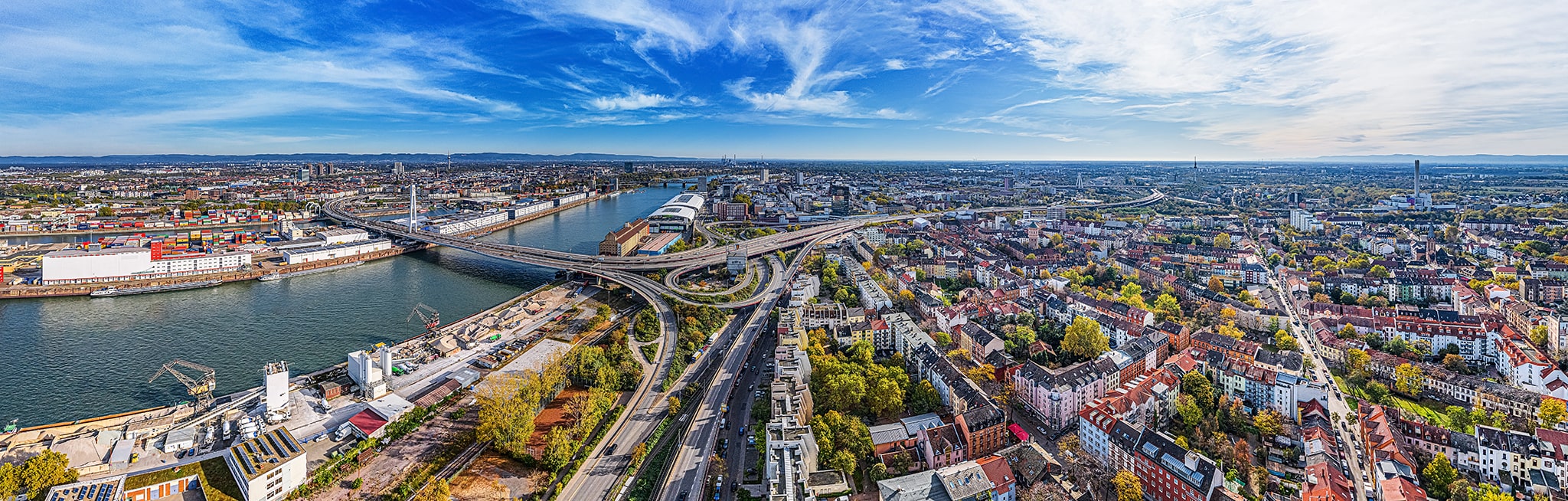 Ansicht von Ludwigshafen am Rhein